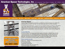 Tablet Screenshot of americanspacer.com